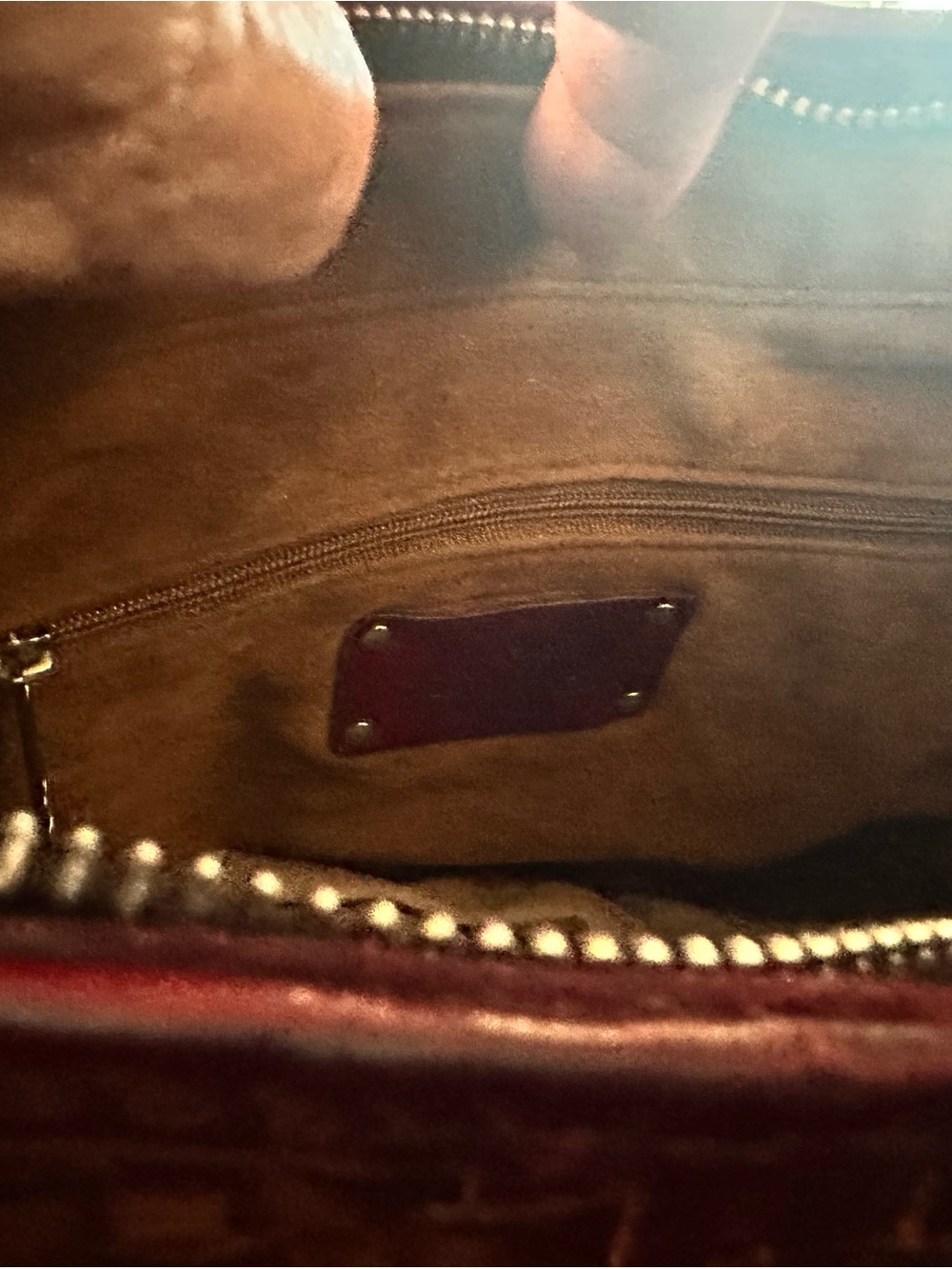 Patricia Nash Castelli Woven Italian Leather Shoulder Hobo Bag in Oxblood) NWOT - Picture 8 of 12